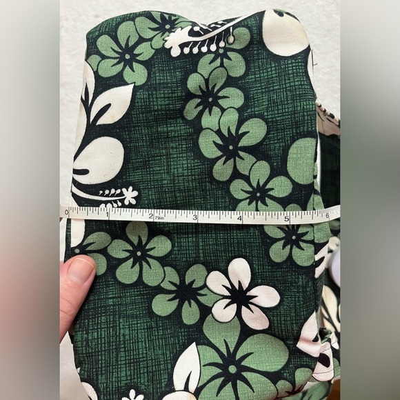 Pacific legend Hawaii USA cloth mini backpack green floral pattern - Picture 2 of 9